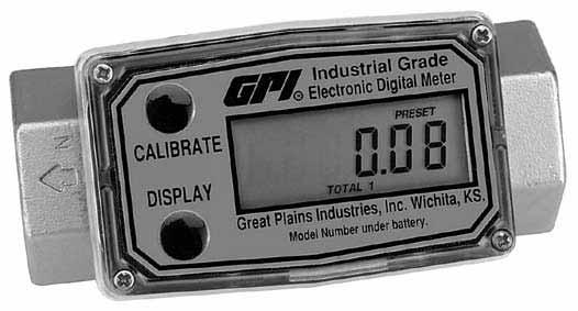 This is the turbine meter of choice for high pressure applications like spray washers and hydraulic systems.