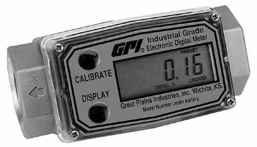 GPI offers a full line of Industrial Meters in a variety of housing materials. Aluminum meters are best suited for petroleum based products.