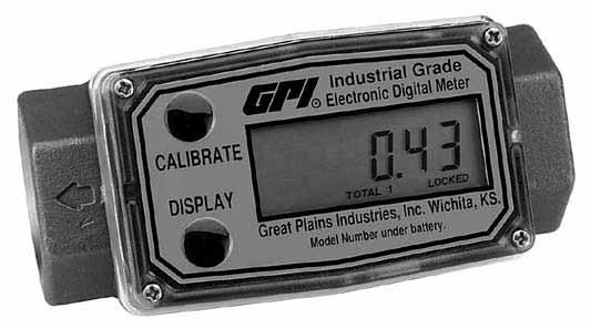The G2 Industrial Brass Meter allows another choice for fluid compatibility. The GPI Brass Meter works well with most water applications.