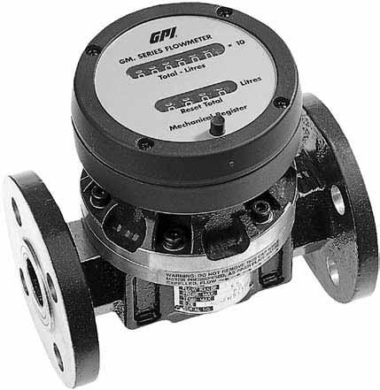 The GM510 is a Mechanical Meter available in Aluminum or 316 Stainless Steel body materials. Optional 150# ANSI Flanges are available on the GM510. Cumulative and Resettable Totals.