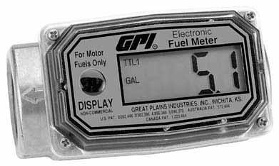 01A Series Fuel Meter Economy Electronic Digital Meters ACCURACY: ± 5.0% OF READING Lightweight, accurate, and reliable turbine meter with rugged aluminum housing and sealed electronic circuitry.
