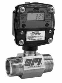inch) Sensor: Standard Pickup (3/4 to 3 inch turbines) GFT shown here with Local Display Electronics Options: GG510 (Display with Pulse Output) GX510 (Display with 4-20 ma Output) GA510 (4-20 ma