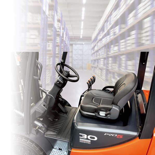 Boost your productivity Our ergonomically designed and spacious operator compartment, combined