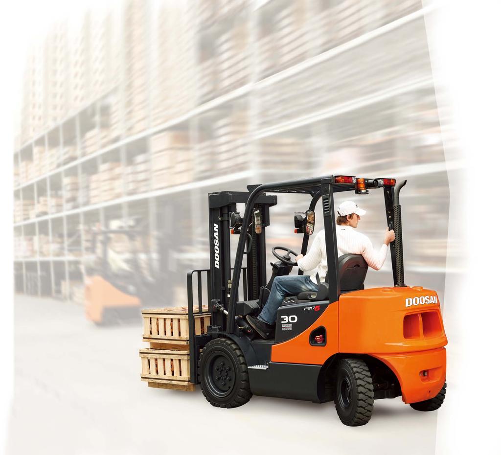 hen you own a Doosan forklift, our high quality, responsive customer support team comes with it.