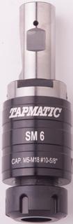 Tension / Compression tap chucks for tapping cycles that are not synchronize For tapping applications on CNC machines where the revolutions per minute an fee rate are not synchronize to the tap