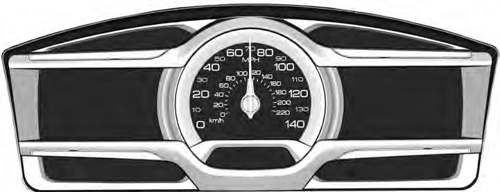 Instrument Cluster E217329 A B C Left information display. See General Information (page 97). Speedometer. Right information display. See your SYNC information.