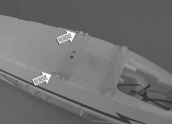 ASSEMBLE THE MODEL Mount the Main Landing Gear Phillps screw into the aft mount and through