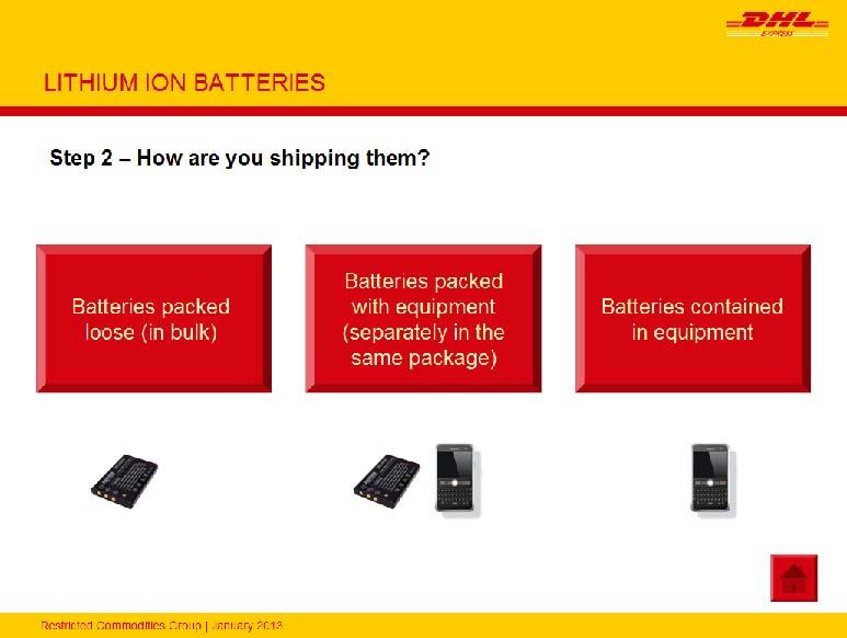 Identifying Batteries DHL