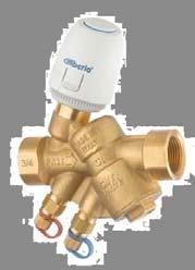 CLIMA 788 Actuated Balancing Valve Pre-Set balancing valve with thermoelectric actuat f opening and closing valves on heating circuit distributs on flo heating systems EPDM lined valve plug provides
