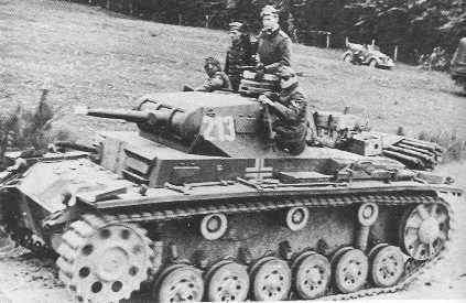 A Panzer III in Poland.
