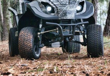 NO BELTS, NO PULLEYS, JUST RAW POWER Traditional riding mowers are inefficient, relying on