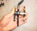 handles) Once both pivot pin mounts