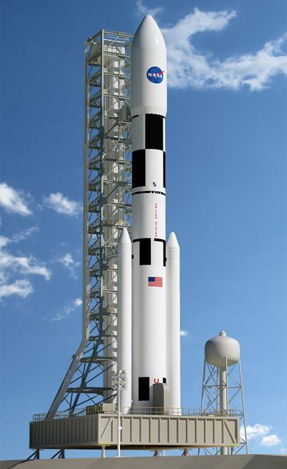 The SLS will carry the Orion Multipurpose crew vehicle.