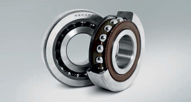 Ball Screw Support Angular Contact Thrust Ball Bearings Features compared with conventional bearings Bearing life* 15% higher Universal Matching / Wide Range combination is possible * Basic Rating