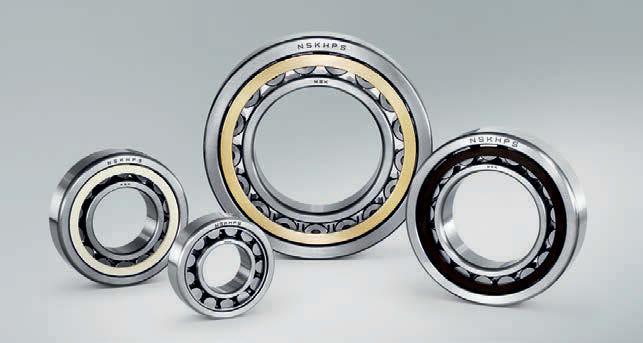 Cylindrical Roller Bearings Features compared with conventional bearings Bearing life 60% higher Nomenclature Example: NU3 08 E T7 C3 U537 Bearing NU2, NU22, NU3, NU23, NJ2, NJ22, NJ3, NJ23, NUP2,