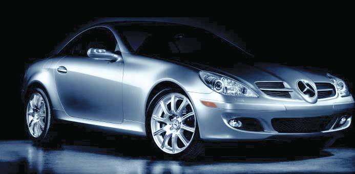 MY 2005 SLK350 Product Highlights - Exterior Body lines enhanced by light reflected from side ridges New design aerodynamic exterior mirrors