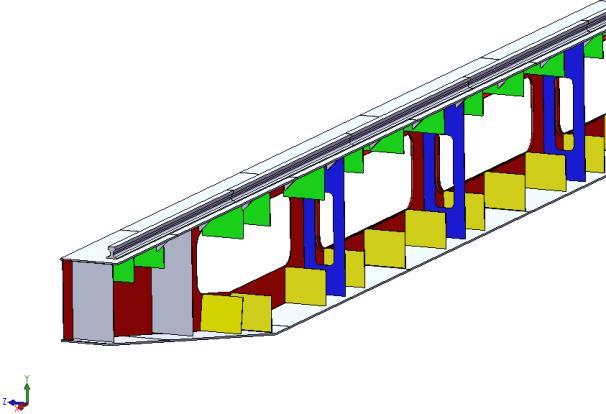 Figure.9 Main girder model2 cross-section A-A parameters Figure.