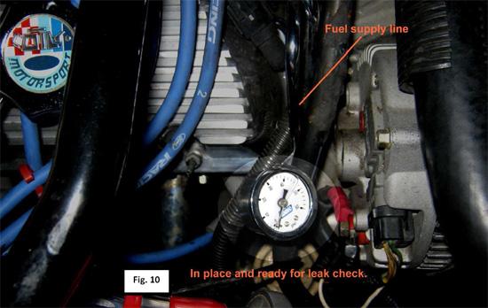 Pressurize the system and leak check- Reconnect the battery, clear the tools from the engine bay.
