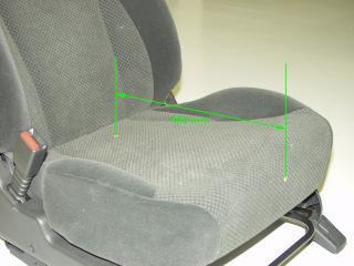 Seat track should be in its most rearward locking position. Seat height should be set to its lowest position.