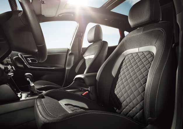 Now grab the leather-perforated steering wheel with grey contrast stitching. Ready to hit the alloy accelerator pedal?