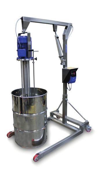 should be checked before making a counter-weight / lift. **The Capacities shown indicate the maximum batch quantity at the maximum viscosity (30,000cps) and minimum viscosities.