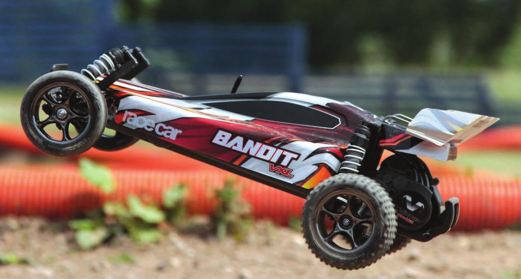 To compliment the great looking Prographix painted and trimmed body, Traxxas have included a set of Metallic Black Chrome wheels with Alias step-pin rear tyres, and Alias ribbed front tyres for your