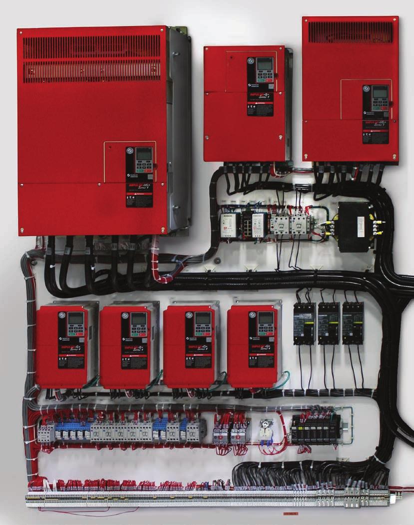 part of a complete, pre-engineered motor control system CONTROL PRODUCTS AND PANELS Standard Features Include: 120 Volt control interface Brake contactor Branch fusing Built-in electronic motor