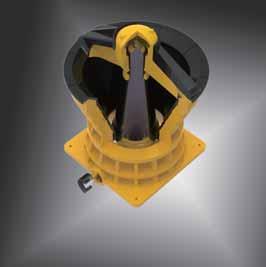 Weight on the eccentric to minimize the unbalanced forces and moments on the foundation flange. This makes the crusher very desirable for a portable as well as stationary application.