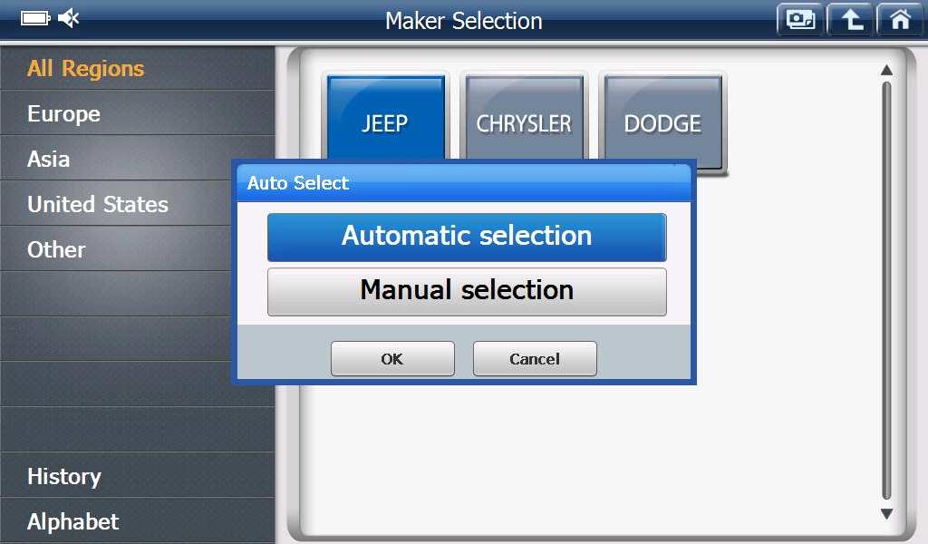 CHRYSLER/JEEP/DODGE Auto selection Function Added (2005 ~ 2016 year) Module Installation Relearn TIPM VIN Wrangler (2015~2016)