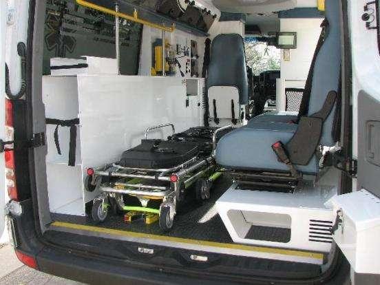 Bright Patient Compartment with larger rear access doors Backboard & Orthopedic