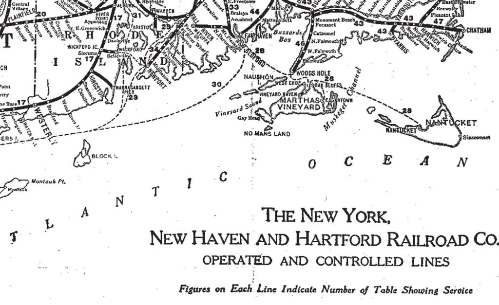 New York New Haven & Hartford Railroad Map, 1929 Source: New Haven Railroad Historical and Technical Association railroad into a downward spiral of disinvestment, slower and less reliable rail