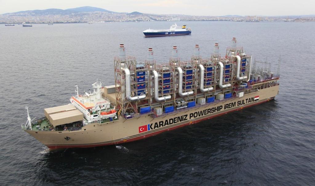 Floating energy supply Power Ships for Karadeniz Karadeniz Power Ship 6 Irem Sultan with 6