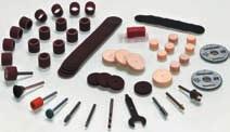 numerous possibilities of projects and materials that you can work on with your Dremel These accessories are packed in two high quality storage cases.