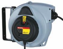 Spring Rewind 10m Cable Reel 4-Way 110V Junction Box 3.