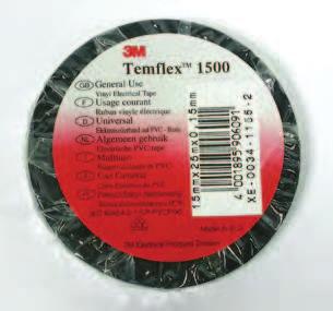 ADHESIVE ISULATIG TAPES ITEM: 9420 Black PVC, suitable for insulating and protecting