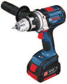 CORDLESS DRILL/DRIVERS 18V BATTERY ITEM: GSR 18 VE-2-LI PROFESSIOAL ROBUST Extremely powerful cordles drill, 80M for the toughest screwdriving and drilling application.