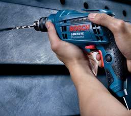 The screwdrivers from Bosch are the expert tools for precisely driving rows of screws in drywall and wall construction.