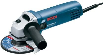 Professional Blue Power Tools for Trade & Industry 83 Angle Grinder GWS 8-100 C Professional Handy and compact 850 watts of power Good handling due to ergonomically adapted housing Microprocessor