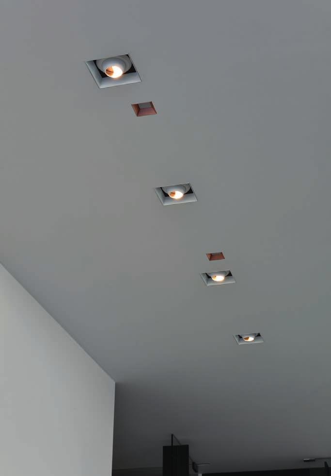down in-line down in-line directional is a fully recessed spotlight with a built-in snoot that serves two purposes.