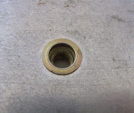 VERY IMPORTANT: Rivet Nuts must be installed directly on the sheet metal truck bed with no plastic or bed liner material between the nut and the metal.