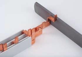 Slide the copper bars from the insulation and cut back the bars for proper end