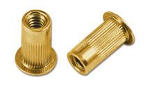 25) Rivet Nut, Flathead Flange (thick wall) for applications that require heavy push out loads