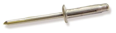 General Information Blind Rivets Rivet Styles Features/Benefits Materials Available Open End For blind fastening where there is no Steel/steel, Aluminum/aluminum access to opposite side of work