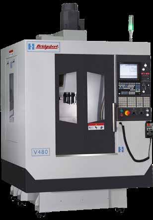 BRIDGEPORT V480 Bridgeport s high quality, highly specified Vertical Machining Center, the Bridgeport V480 is an extremely compact yet rugged machine; developed for applications that require speed as