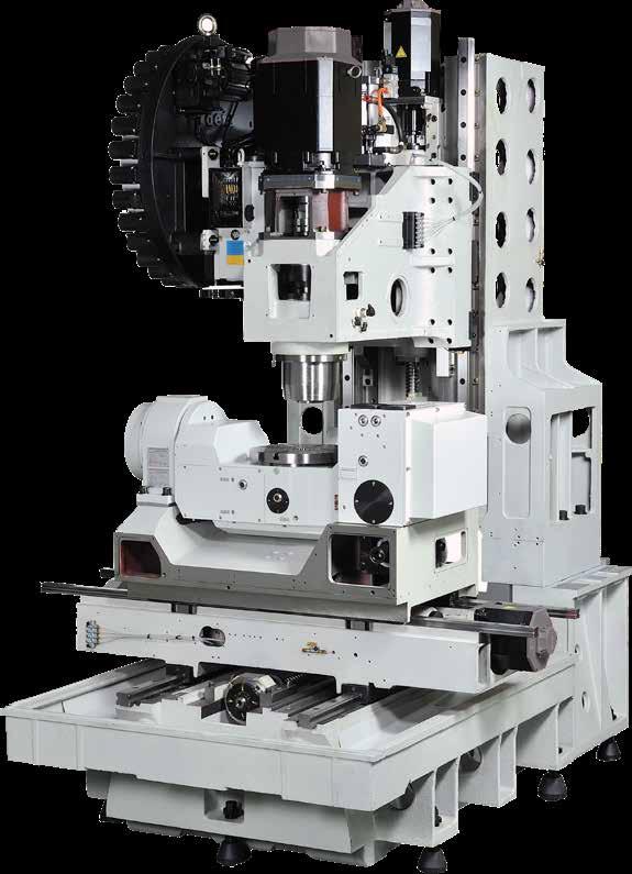 V320 5F MACHINE CONSTRUCTION Machine Structure Strategically ribbed base, column, and spindle carrier for increased rigidity and stiffness during demanding machining