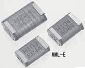GENERAL ELECTRONIC EQUIPMENT USE PLASTIC FILM CAPACITORS MML-E Series (For SMD Metallized Polyphenylene Sulfide Film Capacitor) Caseless high-performance and high-reliability film capacitor thro-ugh