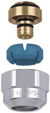 fitting, / Isolation ball valve (requires screwdriver) Isolation ball valve (requires screwdriver) Side