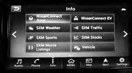 SYSTEM GUIDE NISSANCONNECT SM MOBILE APPS (if so equipped) Your vehicle may be equipped with NissanConnect SM Mobile Apps, allowing you to control various compatible smartphone apps through the