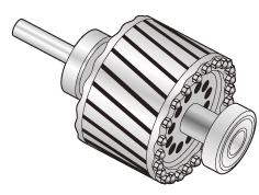 (10) A 3-phae induction motor ha two main part (i) tator and (ii) rotor. The rotor i eparated from the tator by a mall air-gap which range from 0.4 mm to 4 mm, depending on the power of the motor.