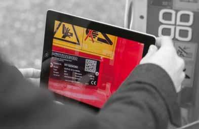 Your machine goes online. All the information on your machine easily anytime anywhere Simply scan the QR code on the data plate with your smartphone or tablet or enter your machine number at www.